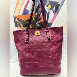 ⭐️ LOUIS VUITTON-TJ2142 Burgundy Empreinte Citadine Tote